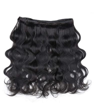 Brazilian Body Wave Bundles with Closure - 16 18 20 +14 Inch - 100% Unprocessed Virgin Human Hair - Buy Online on GoSupps.com