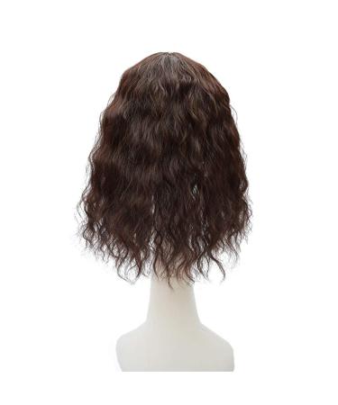 Fluffy Messy Tip Wig for Women - Curly Wavy Synthetic Wig with Corrugated Ponytail - 35cm Black - Buy Online on GoSupps.com