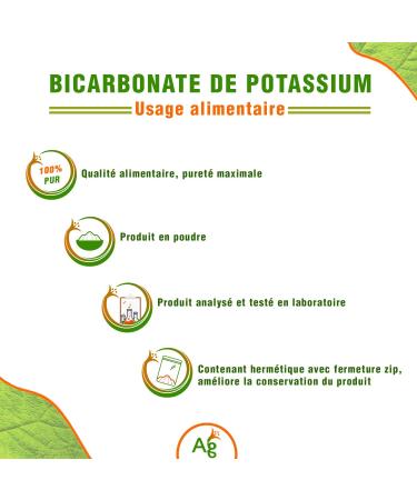 POTASSIUM BICARBONATE 1KG powder 100% PURE | Resistance to effort | - Buy Online on GoSupps.com