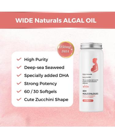 WIDE Naturals Algal Oil Pregnant 60 Softgels - Buy Online on GoSupps.com