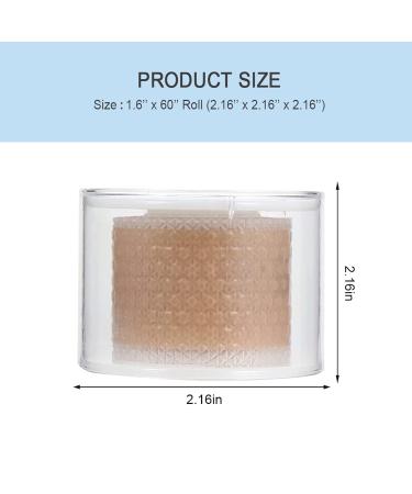 Medical Grade Scar Removal Silicone Tape (1.6x60 Roll) for Hypertrophic Scars & Keloids | Surgery, Injury, Burns, C-Section Crease | 2 Rolls - Buy Online on GoSupps.com