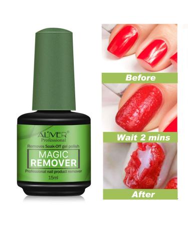 Gel Polish Remover (2 Pack) | 0.5 Fl Oz | Easily Soak-Off Gel Nail Polish in 3-5 Minutes | No Foil Needed - Buy Online on GoSupps.com