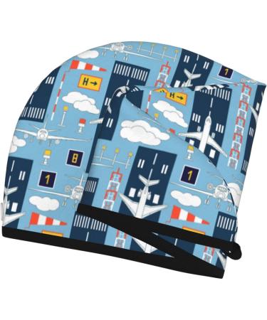 Airplanes & Aviation Signs Microfiber Hair Towel Super Absorbent Coral Velvet Wrap for Long Curly Thick Hair - Buy Online on GoSupps.com