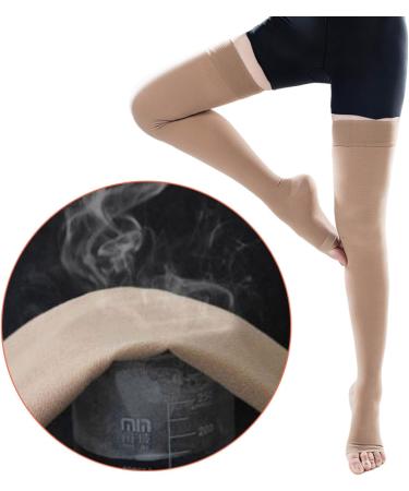 Zmerch Knee High Compression Stockings 23-32 mmHg | Unisex Class 2 Pressure Socks for Varicose Veins | XXL Black Calf Sleeves - Buy Online on GoSupps.com