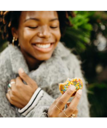 Rule Breaker Snacks Birthday Cake Blondie | Vegan Gluten-Free Nut-Free | Pack of 12 1.9 oz Bars | Top 11 Allergen-Free | Ideal for School & Office - Buy Online on GoSupps.com