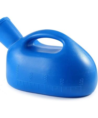 ONEDONE Portable Urinals for Men - Spill Proof Male Pee Bottle 68 oz with 45 Long Hose and Lid - Ideal for Hospital, Home, Camping, Car Travel (Blue) - Buy Online on GoSupps.com