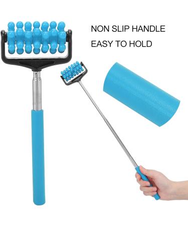 T-Shaped Massage Scooters Manual Body Rollers for Muscle Relief | Deep Tissue Trigger Point Massager Sky Blue - Buy Online on GoSupps.com