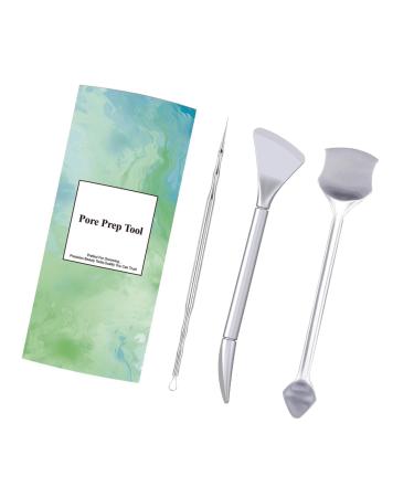 Amagogo Pore Prep Tool Facial Pore Cleaner Lightweight Blemish Spots Extractor Blackhead Extractions Tool for Whitehead Popping