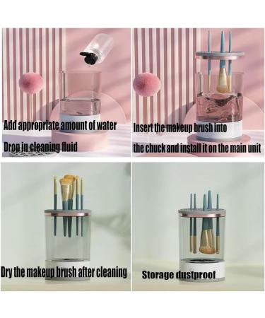QUR White Makeup Brush Cleaner Electric Automatic Spinning Makeup Brush Cleaner Fit for All Makeup Brush - Buy Online on GoSupps.com