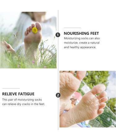 Milisten 5 Pairs Moisturizing Socks Foot Moisturising Socks Slipper Socks Dry Hard Cracked Skin Socks Cracked Spa Socks Moisturizing Heel Socks Dry Feet Anti-Crack Cotton Ankle Socks Purple - Buy Online on GoSupps.com