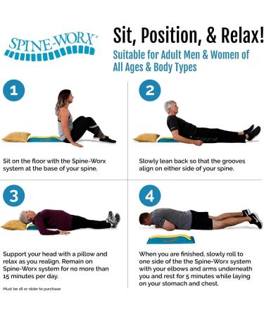 Spine-Worx Back Realignment Device for Thoracic and Lumbar Relief | Chiropractic Back Stretcher and Spinal Alignment Support - Buy Online on GoSupps.com