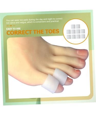 Lurrose 10pcs Silicone Toe Covers & Dividers Set - Toe Protectors for Men - Gel Toe Sleeves for Pain Relief - White 3x2.5cm - Buy Online on GoSupps.com
