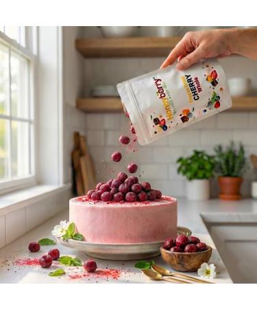 Griottes Lyophilis es Enti res 100g - Fruits Lyophilis s D shydrat s - Cerises Acides Lyophilis es - Griottes S ch es pour G teaux D corations de P tisseries Snacks Desserts et Cocktails - Buy Online on GoSupps.com