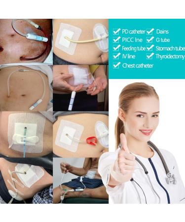 Split Drain Adhesive Bandages 4x4 for PD Catheter & Feeding Tube - Pack of 10 - Buy Online on GoSupps.com