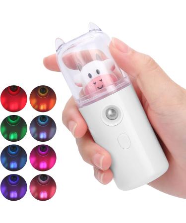 Handy Mist Sprayer Cute cartoon animal portable facial mist sprayer home office moisturizing spray USB Rechargeable Moisturizing Skin Care(White) - Buy Online on GoSupps.com