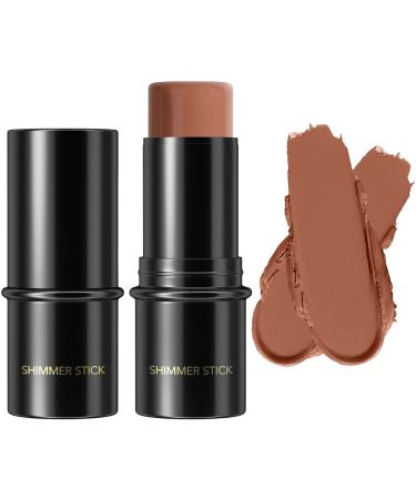 Highlighter Stick Makeup Bronzer Stick With Cushion Applicator Makeup Blushh Highlighter Contour Glitter Matte Natural Brightening Face Makeup Smooth Creamy Matte Finish Liquid Stick For Women 1 count (Pack of 1) - Buy Online on GoSupps.com