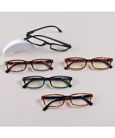 Eyekepper 5-Pack Classical Spring-Hinge Reading Glasses | Includes 2pcs Computer Glasses | +2.0 +2.00 | International Shipping Available - Buy Online on GoSupps.com