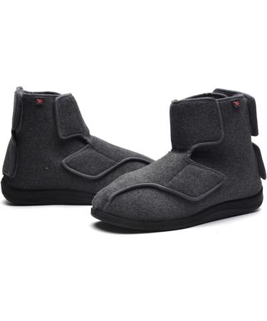 SMZGLANG Diabetic Shoes for Women and Men - Comfy Lightweight House Shoes for Swollen Feet - Grey, Size 11 - Buy Online on GoSupps.com