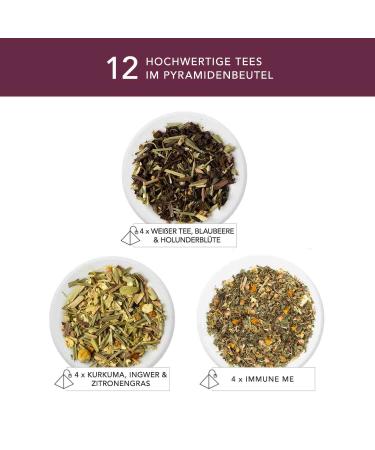 Shop ETS Organic Tea Gift Set - Wellness Sample Box with 12 Pyramid Bags for Birthdays Mother's Day Easter & Christmas - Buy Online on GoSupps.com