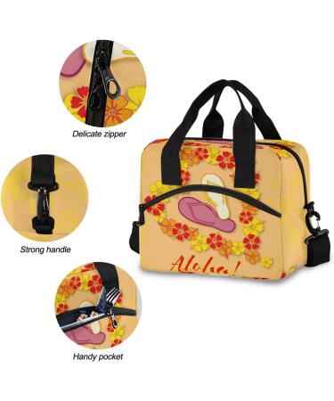 MALPLENA Aloha Love Multifunctional Reusable Thermal Snack Cooler Bag - Ideal for Men & Women | International Shipping Available - Buy Online on GoSupps.com