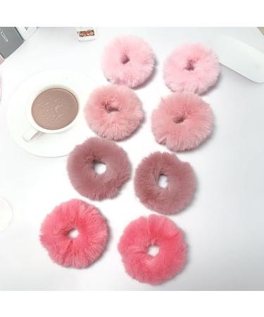 3Pairs Fuzzy Scrunchies Pom Pom Hair Tie Hair Bands Hair Rope Elastic Hair Ties Hair Bobbles Ponytail Holders Hair Accessories Hair Bobbles(Mixed Colors) - Buy Online on GoSupps.com