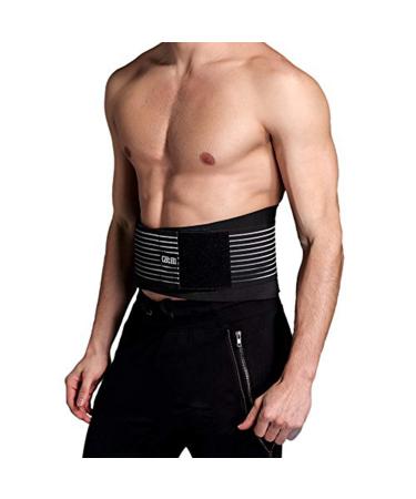 Cotill Lower Back Support Belt - Lumbar Support Brace for Pain Relief and Injury Prevention - Dual Adjustable Straps and Breathable Mesh Panels (L/XL (Pack of 1))