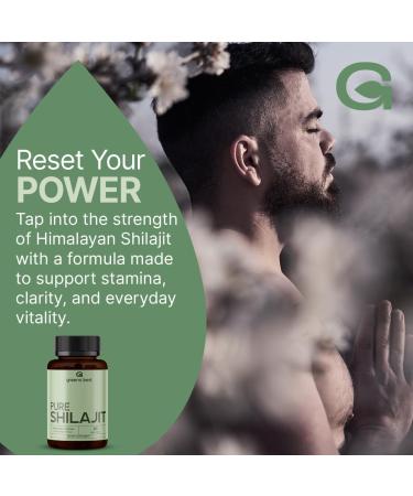 GREEN'S BEST Pure Himalayan Shilajit Capsules Organic Fulvic Acid Supplement for Energy & Immune Support Boosts Stamina & Brain Health Vegan No Additives - Buy Online on GoSupps.com