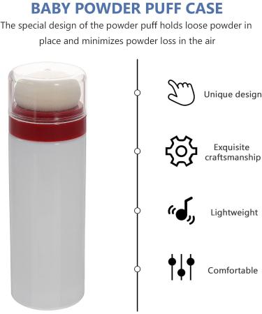 Beavorty 2pcs Empty Loose Powder Dispenser Bottles - Portable Baby Powder Puff Bottles for Home and Outdoor Use - Buy Online on GoSupps.com