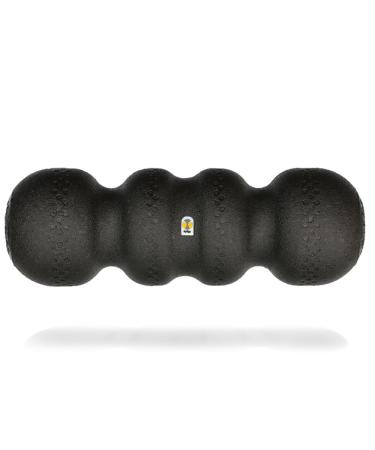 Rollga Foam Roller for flexibility, muscle recovery, back & neck massage, exercise, hard density foam  18 Black