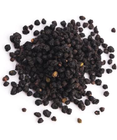 Piping Rock Elderberries Dried Organic | 1lb Bulk Supplement | European Whole Berries | Vegetarian Non-GMO Gluten Free - Buy Online on GoSupps.com