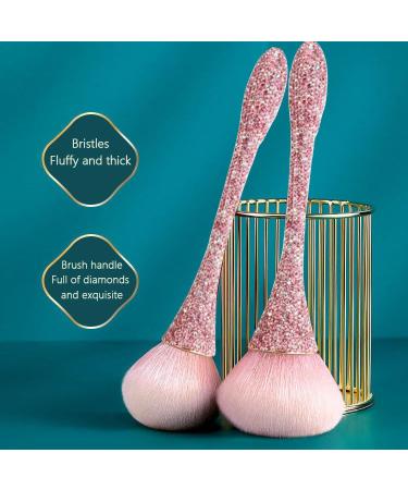 JERCLITY Powder Makeup Brush - Super Large Kabuki Brush for Blush & Loose Powder | Pink Diamond | Best for Flawless Application - Buy Online on GoSupps.com