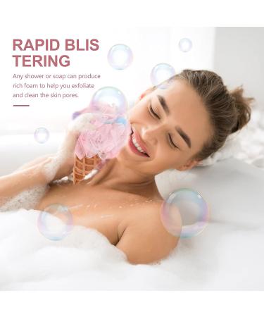 Minkissy Loofah Shower Sponge 3pcs - Exfoliating Bath Sponge Balls for Women, Girls, and Kids - Assorted Colors - Bath Accessories for Body Scrubbing - Buy Online on GoSupps.com