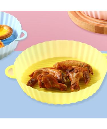 Zerodeko 4pcs Air Fryer Pad Oven Roasting Pan Airfryer Air Fryers Baking Pan Baking Tray Portable Basket Whitex4pcs 21X18.5X4CMx4pcs - Buy Online on GoSupps.com