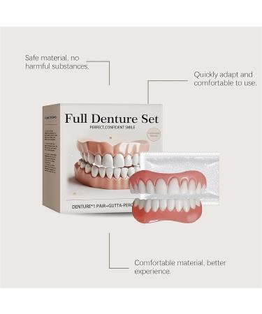 Advanced Customized Full Denture Set Silicone Reline Denture Set Soft and Comfortable Denture Silicone Reline Kit for Men & Women (1Pcs) - Buy Online on GoSupps.com