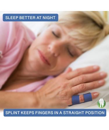 Simply Seniors Finger Splint - 2 Splints & Sleeves for Trigger Finger Mallet & Broken Fingers - Arthritis & Straightening Brace for All Fingers & Kids - Shop Now - Buy Online on GoSupps.com