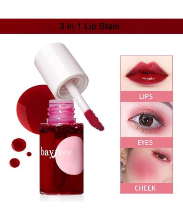 2 Pack Lip & Cheek Stain Travel Size Set - Moisturizing Lip & Cheek Tint - High Pigment, Long-Lasting Makeup - Apple & Strawberry - Buy Online on GoSupps.com