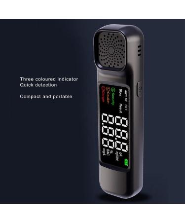 Portable Breathalyzer USB Charging High Accuracy Alcohol Tester with LED Display for Measurement Accurate Reading - Buy Online on GoSupps.com