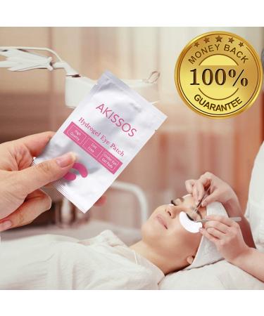 Akissos 100 PCS Hydrogel Eyelash Extension Under Eye Gel Patches - Lint Free Professional Individual DIY Beauty Tool - Buy Online on GoSupps.com