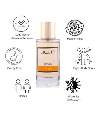 LIQ'UID Dubai Luxury Eau de Parfum EDP for Men - 90ml Long Lasting | Premium Gift Perfume | Amber & Sandalwood Fragrance | Perfect for Special Occasions | Luxury Scent Inspired by Dubai | Gift for Him - Buy Online on GoSupps.com