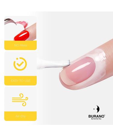 BURANO Liquid Latex Nail Polish Peel Off Tape 0.5 Fl Oz - Cuticle Guard & Skin Barrier - Buy Online on GoSupps.com