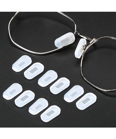 18 Pairs Eyeglass Nose Pad Covers Anti Slip Eyeglasses Nose Pad Silicone Nose Pad Replacement for Screw-in Glasses Sunglasses Ultra Soft with Glasses Clean Cloth (Small White) Small (Pack of 18) White - Buy Online on GoSupps.com