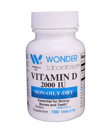 Wonder Laboratories Easy Digest Vitamin D-3 2 000 IU Natural Form of Vitamin D3 High Absorption