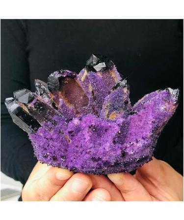Natural Crystal Rough Very Beautiful Natural Purple Ghost Phantom Quartz Druse Specimen Minerals 600-800g - Buy Online on GoSupps.com