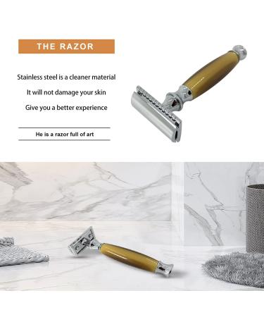 Premium Straight Razor Shaving Kit for Men | Luxury Wet Shaving Brush & Bowl Set | Perfect Father's Day Gift with Soap Stainless Steel Bowl Stand & Double Edge Safety Razor - Buy Online on GoSupps.com