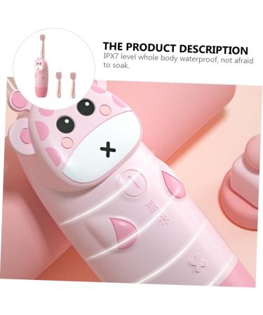 Children's Electric Toothbrush - Sonic Tooth Cleaner for Kids - Pink - 1 Set - Buy Online on GoSupps.com