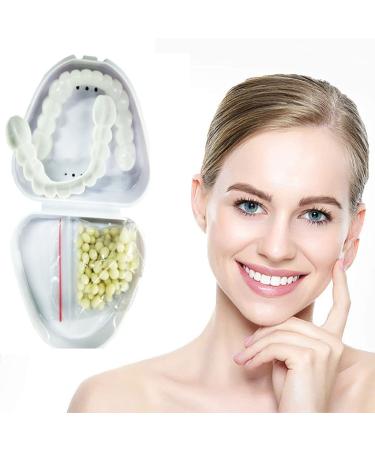 Brigtviee immediately veneers temporary prostheses teeth cosmetic veneers teeth at the top and bottom provisional dentures false teeth for men cover missing teeth