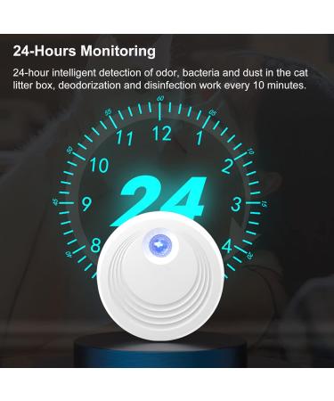 Buy Mknzome Cat Litter Deodorizer - Intelligent Odor Eliminator for Litter Boxes | 99% Deodorization | Mini Air Purifier for Cats - Ideal for Bathrooms & Small Areas - Buy Online on GoSupps.com