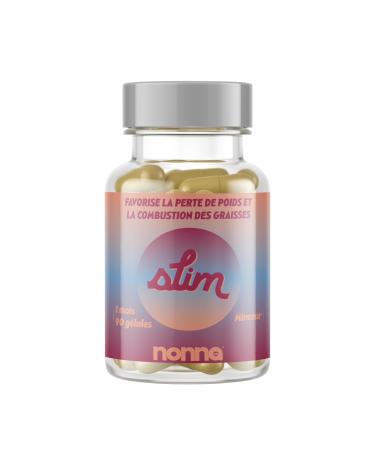 NONNA LAB - Slim - Fat Burner - Food Supplement - Weight Loss & Elimination - Vegan & 100% Natural - French Labo - Slimming Treatment 1 Month - 60 Capsules