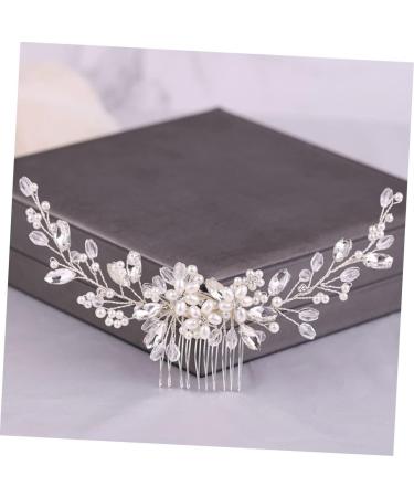 Didiseaon Pearl Comb Rose Gold Pearl Bridal Side Comb Bridal Headpiece Rhinestone Hair Clip Pearl Hair Pin Comb Bridal Headdress Hair Accessories Bride Rhinestones White - Buy Online on GoSupps.com