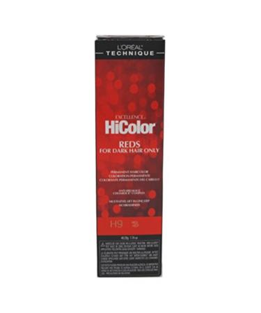 L'Oreal Excellence HiColor Red Hot 1.74 oz (Pack of 3) H9 Red Hot 1.74 Ounce (Pack of 3)